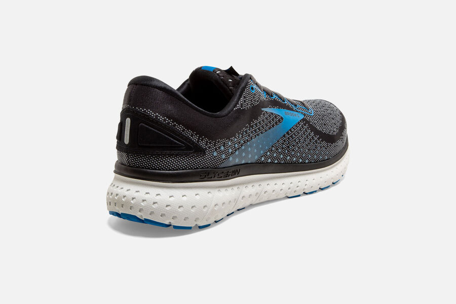 Brooks Glycerin 18 Road Running Shoes Mens Black/Blue 672485-UQL